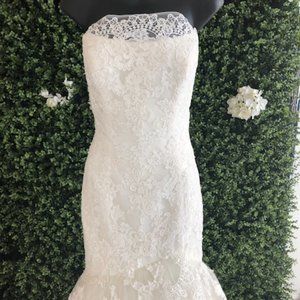 Enzoani Imala Ivory Size 08 Ivory Mermaid
